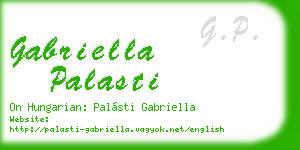 gabriella palasti business card