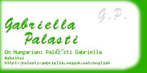 gabriella palasti business card